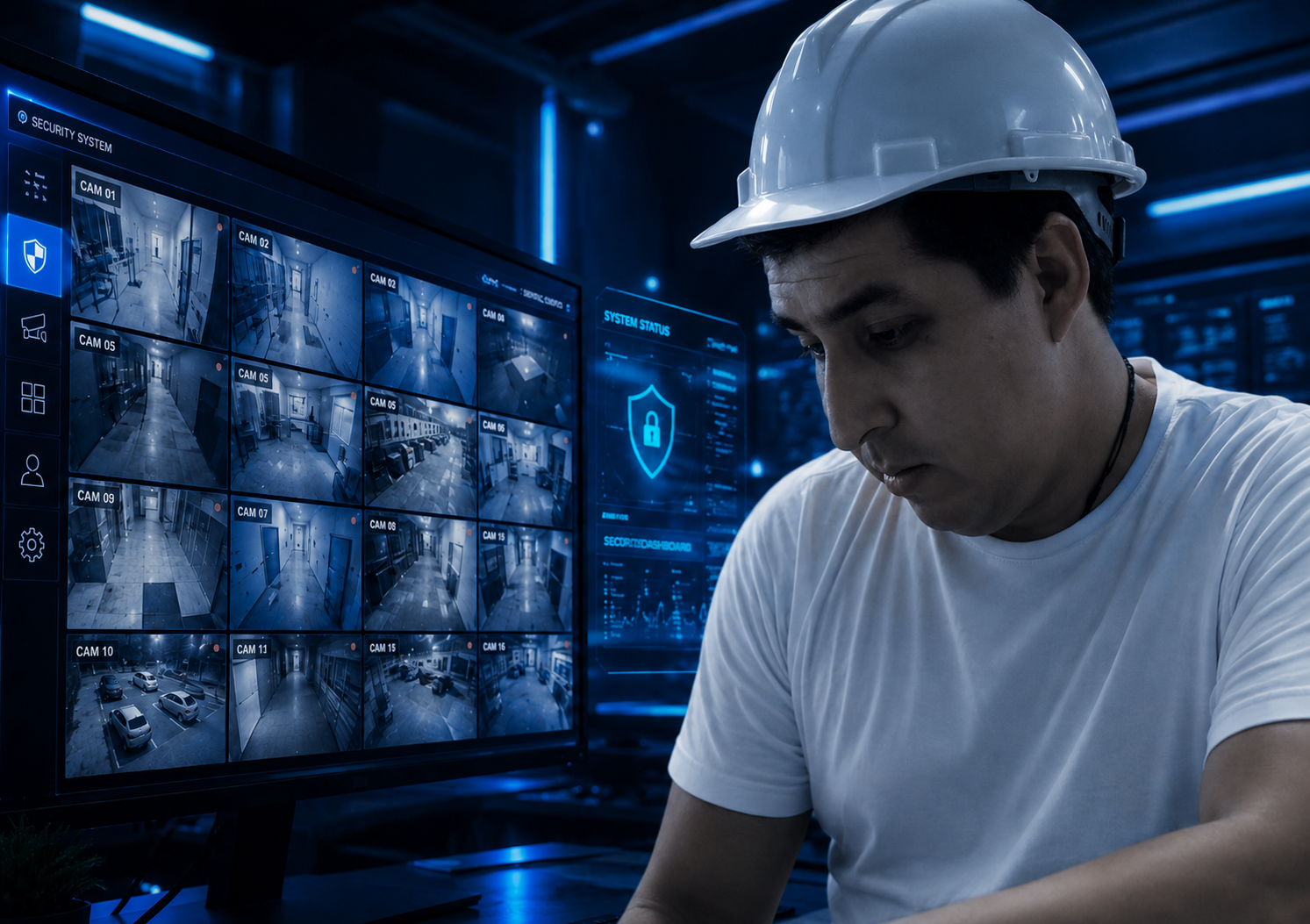 Seguridad profesional con cámaras y monitoreo CCTV